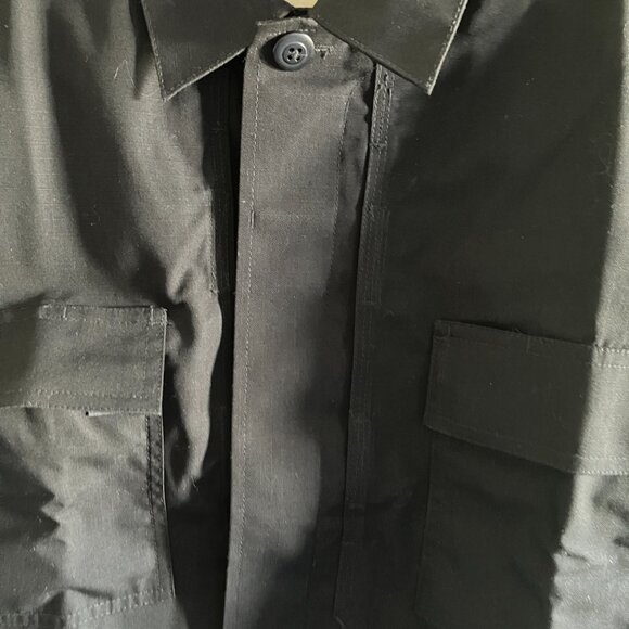 511 TACTICAL Short Sleeve Cotton Shirt Black Heavyweight Size Large NEW - Picture 7 of 12